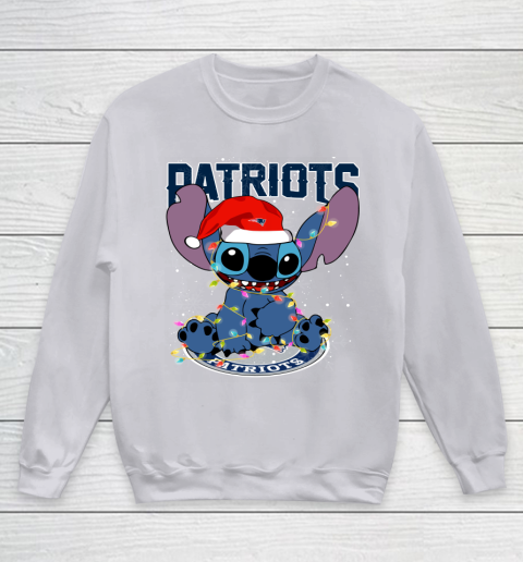 New England Patriots NFL Football noel stitch Christmas Youth Sweatshirt 3 New England Patriots NFL Football noel stitch Christmas Youth Sweatshirt - Image 3
