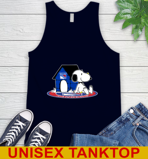 NHL Hockey New York Rangers Snoopy The Peanuts Movie Shirt Tank Top 3
