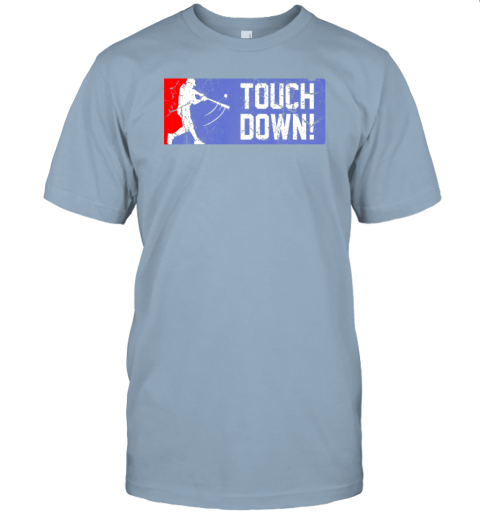 wvr1 touchdown baseball funny family gift base ball jersey t shirt 60 front light blue