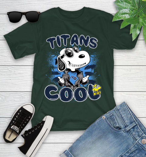 NFL Football Tennessee Titans Cool Snoopy Shirt Youth T-Shirt 4