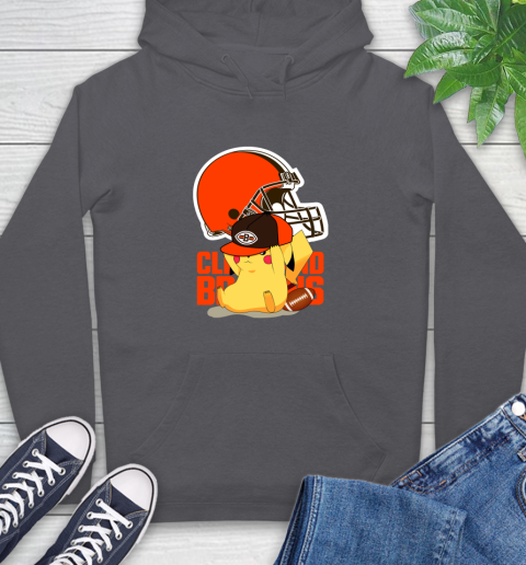 NFL Pikachu Football Sports Cleveland Browns Hoodie 7