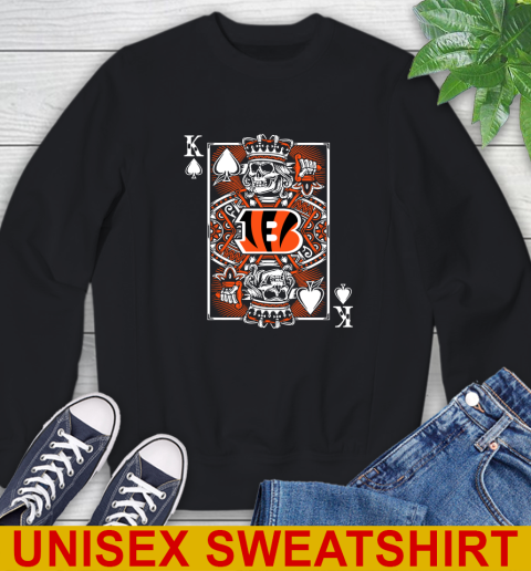 Cincinnati Bengals NFL Football The King Of Spades Death Cards Shirt Sweatshirt