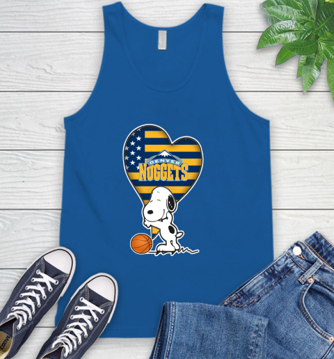Denver Nuggets NBA Basketball The Peanuts Movie Adorable Snoopy Tank Top 5