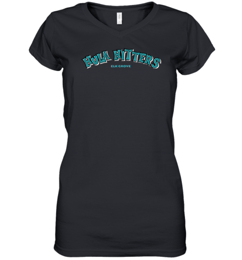 Hula Hitters Elk Grove Softball Premium Women's V-Neck T-Shirt