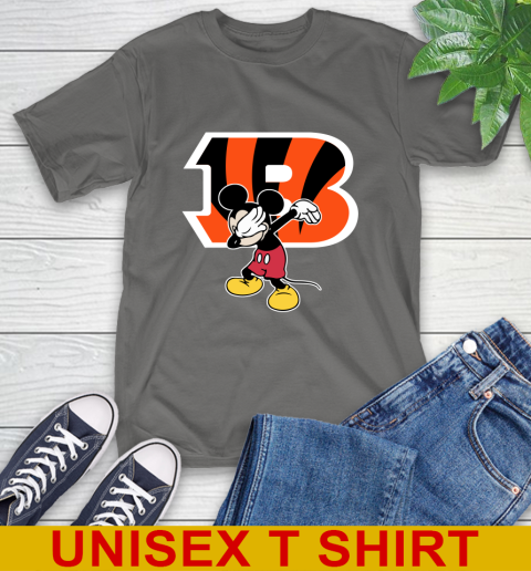 Cincinnati Bengals NFL Football Dabbing Mickey Disney Sports T-Shirt 8