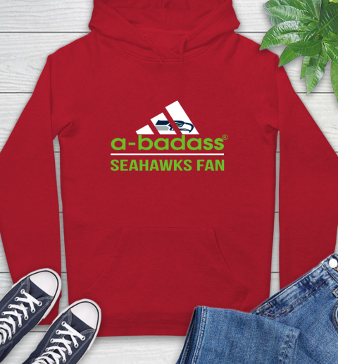 NFL A Badass Seattle Seahawks Fan Adidas Football Sports Hoodie 10