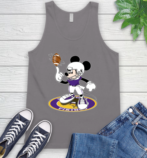 NFL Football Minnesota Vikings Cheerful Mickey Disney Shirt Tank Top 7