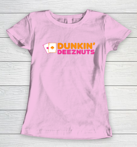 Dunkin Deez Nuts Pocket Aces Women's T-Shirt 6