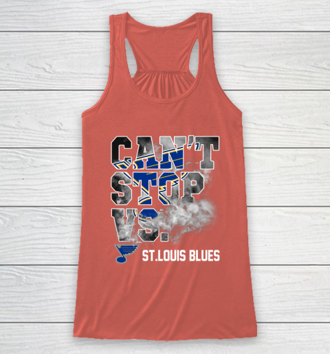NHL St.Louis Blues Hockey Can't Stop Vs Racerback Tank 3