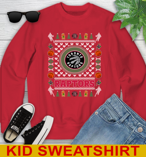 Toronto Raptors Merry Christmas NBA Basketball Loyal Fan Youth Sweatshirt 7