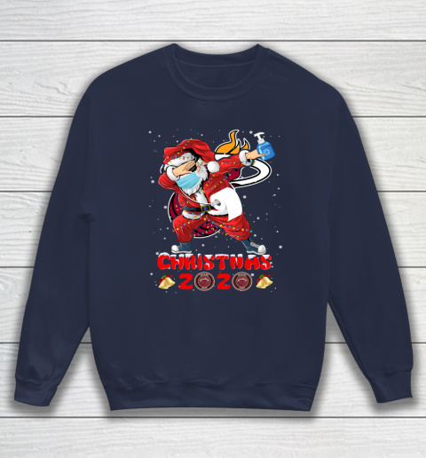 Miami Heat Funny Santa Claus Dabbing Christmas 2020 NBA Sweatshirt 2