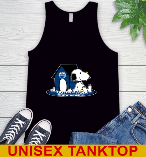 NHL Hockey Edmonton Oilers Snoopy The Peanuts Movie Shirt Tank Top 2