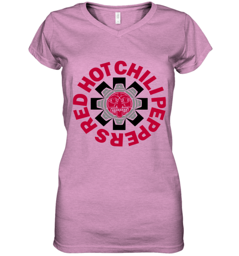 1991 Red Hot Chili Peppers Women's V-Neck T-Shirt