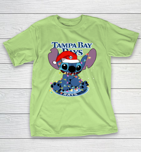 Tampa Bay Rays MLB noel stitch Baseball Christmas T-Shirt 6