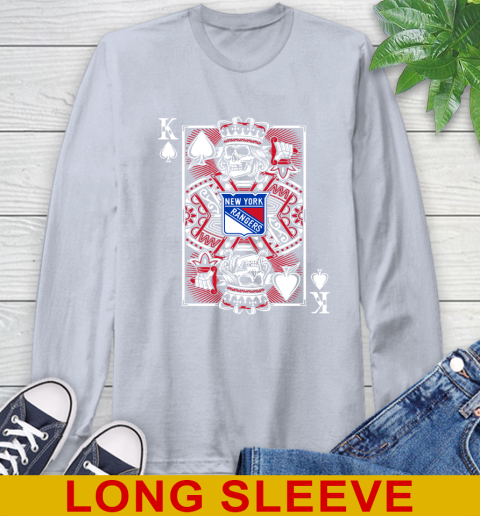 New York Rangers NHL Hockey The King Of Spades Death Cards Shirt Long Sleeve T-Shirt 6