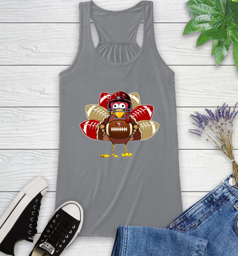 San Francisco 49ers Turkey Thanksgiving Day Racerback Tank 5