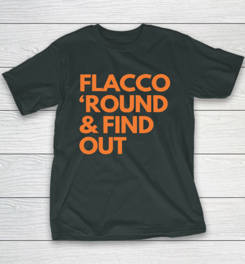 Flacco 'Round And Find Out Youth T-Shirt 3