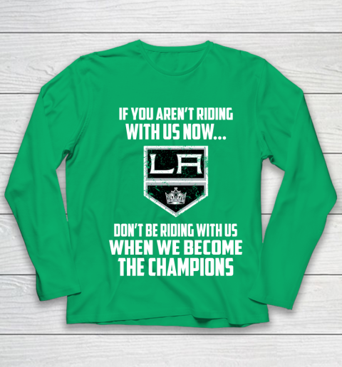 NHL Los Angeles Kings Hockey We Become The Champions Youth Long Sleeve 4