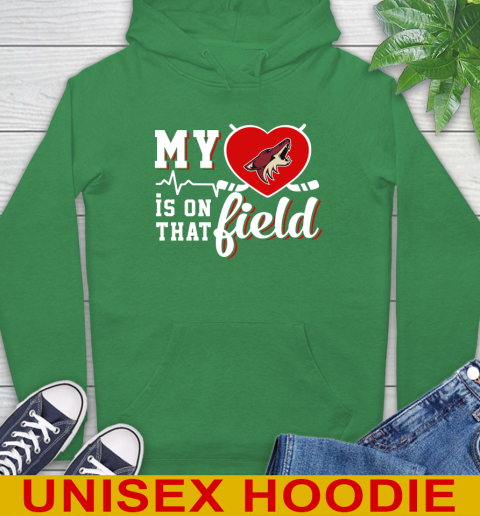 NHL My Heart Is On That Field Hockey Sports Arizona Coyotes Hoodie 8