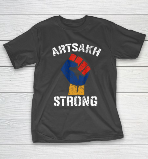 Distressed Artsakh Strong Artsakh is Armenia Armenian Flag T-Shirt