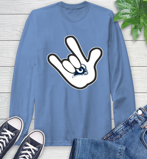 Los Angeles Rams NFL Football Mickey Rock Hand Disney Long Sleeve T-Shirt 11