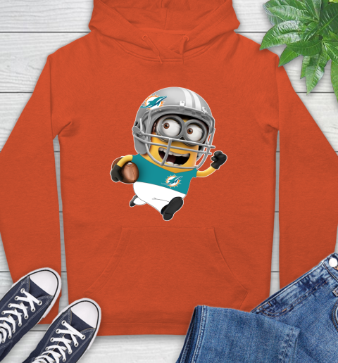 NFL Miami Dolphins Minions Disney Football Sports Hoodie 5