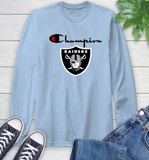 NFL Football Oakland Raiders Champion Shirt Long Sleeve T-Shirt 6