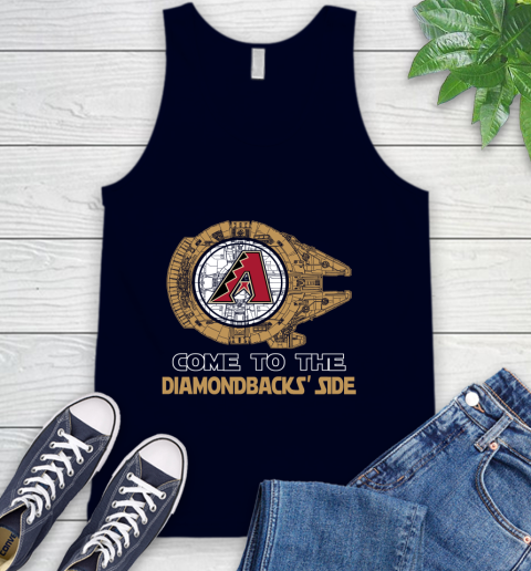 MLB Come To The Arizona Diamondbacks Side Star Wars Baseball Sports Tank Top 2