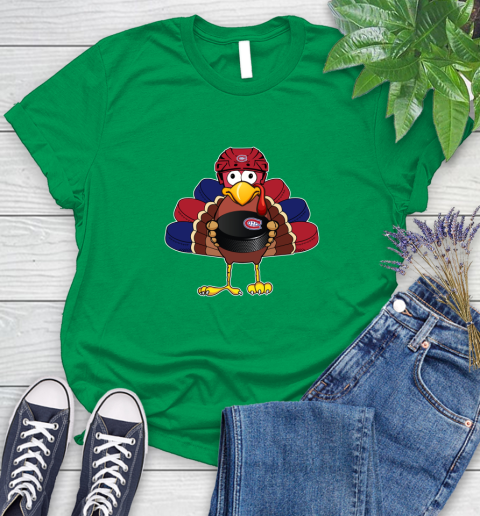 Montreal Canadiens Turkey Thanksgiving Day Women's T-Shirt 6