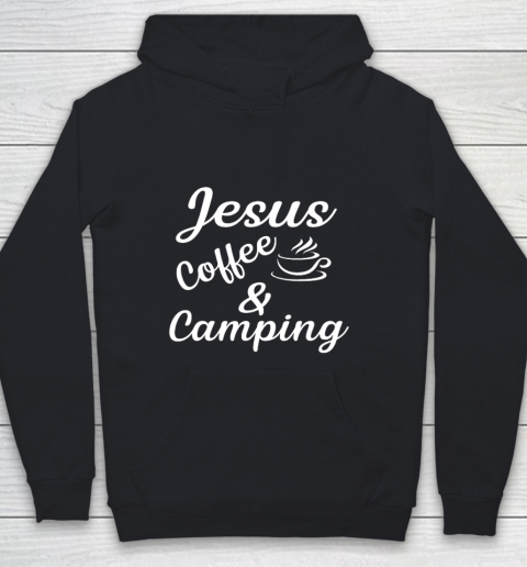 Jesus coffe Camping Youth Hoodie