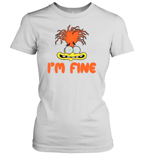 Mel Mitchell wearing inside out 2 anxiety i'm fine Women's T-Shirt