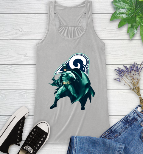 NFL Batman Football Sports Los Angeles Rams Racerback Tank