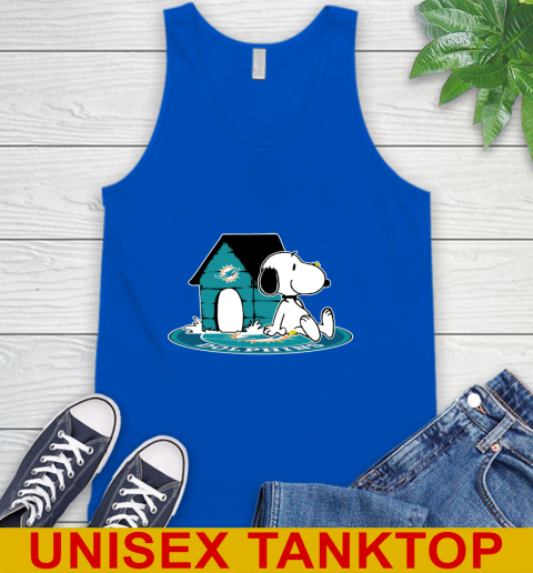 NFL Football Miami Dolphins Snoopy The Peanuts Movie Shirt Tank Top 5