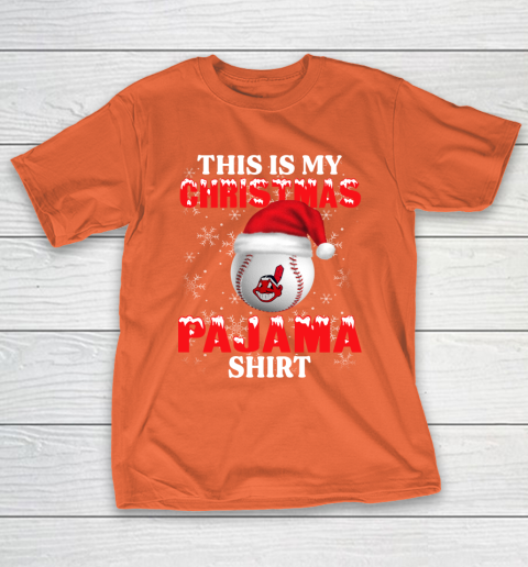 Cleveland Indians This Is My Christmas Pajama Shirt MLB T-Shirt 4