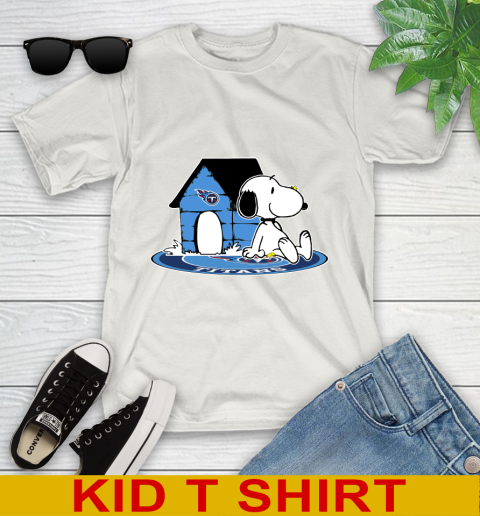 NFL Football Tennessee Titans Snoopy The Peanuts Movie Shirt Youth T-Shirt 12