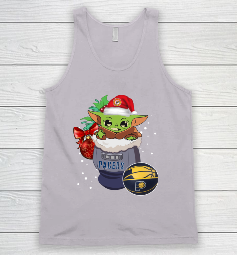Indiana Pacers Christmas Baby Yoda Star Wars Funny Happy NBA Tank Top 4