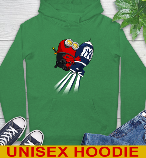 MLB Baseball New York Yankees Deadpool Minion Marvel Shirt Hoodie 8