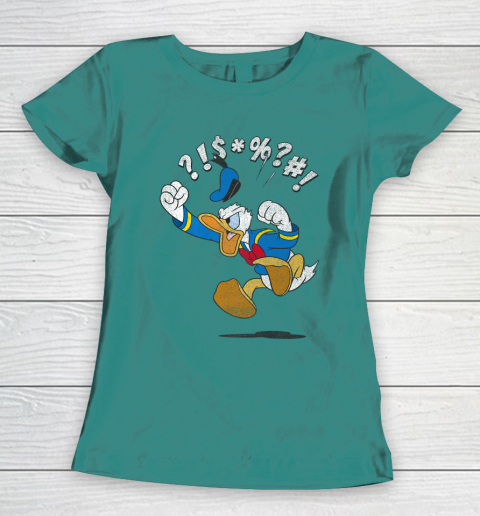 Disney Mickey And Friends Donald Angry Jump Women's T-Shirt 10