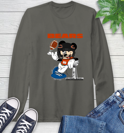 NFL Chicago Bears Mickey Mouse Disney Super Bowl Football T Shirt Long Sleeve T-Shirt 20