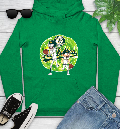 MLB Oakland Athletics Rick And Morty Baseball Sports Youth Hoodie 7