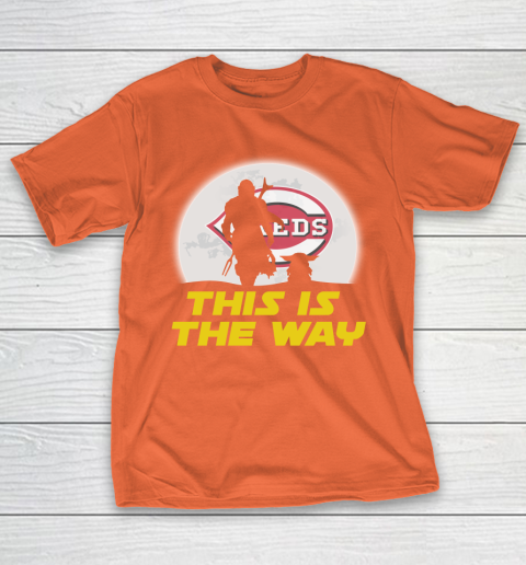 Cincinnati Reds MLB Baseball Star Wars Yoda And Mandalorian This Is The Way T-Shirt 4