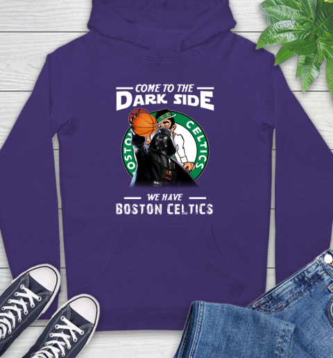 NBA Come To The Dark Side We Have Boston Celtics Star Wars Darth Vader Basketball Hoodie 5