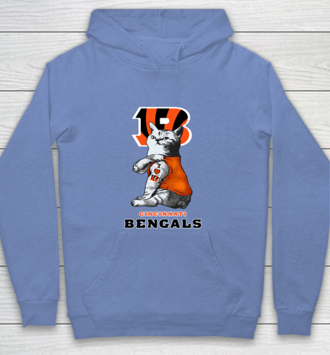 NFL Football My Cat Loves Cincinnati Bengals Youth Hoodie