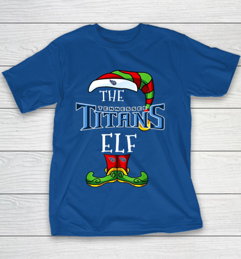 Tennessee Titans Christmas ELF Funny NFL Youth T-Shirt 6