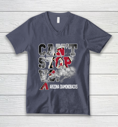MLB Arizona Diamondbacks Baseball Can't Stop Vs Arizona Diamondbacks V-Neck T-Shirt 7