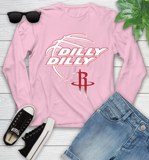 NBA Houston Rockets Dilly Dilly Basketball Sports Youth Long Sleeve 10