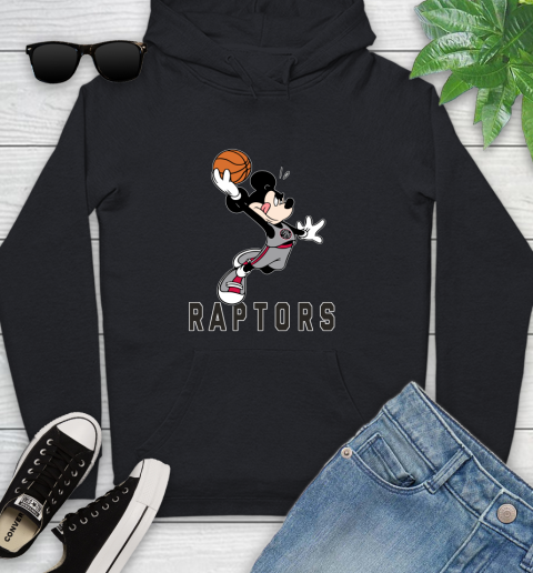NBA Basketball Toronto Raptors Cheerful Mickey Mouse Shirt Youth Hoodie