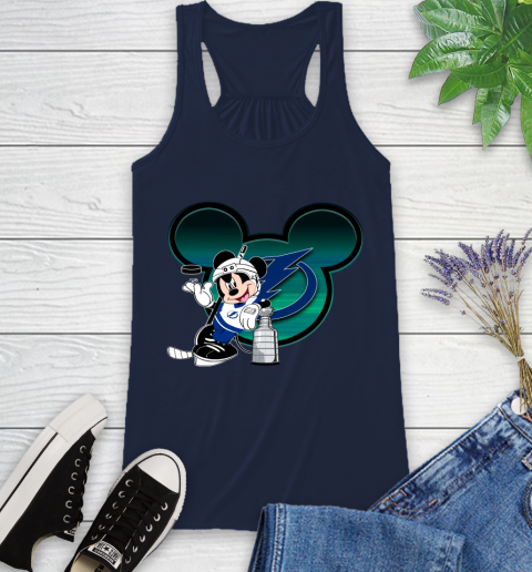 NHL Tampa Bay Lightning Stanley Cup Mickey Mouse Disney Hockey T Shirt Racerback Tank 12