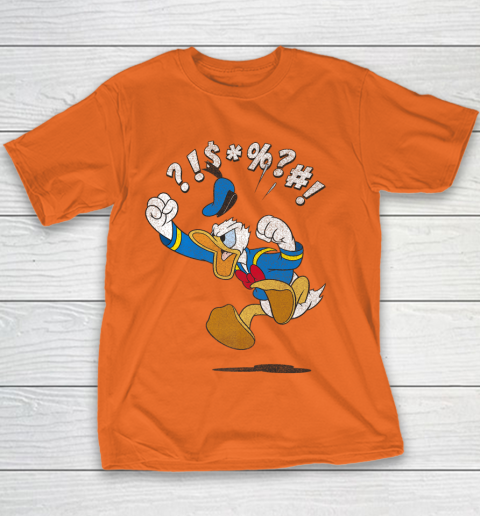 Disney Mickey And Friends Donald Angry Jump Youth T-Shirt 4