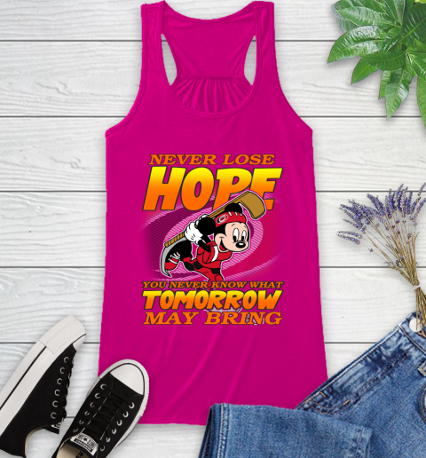 Carolina Hurricanes NHL Hockey ootball Mickey Disney Never Lose Hope Racerback Tank 7